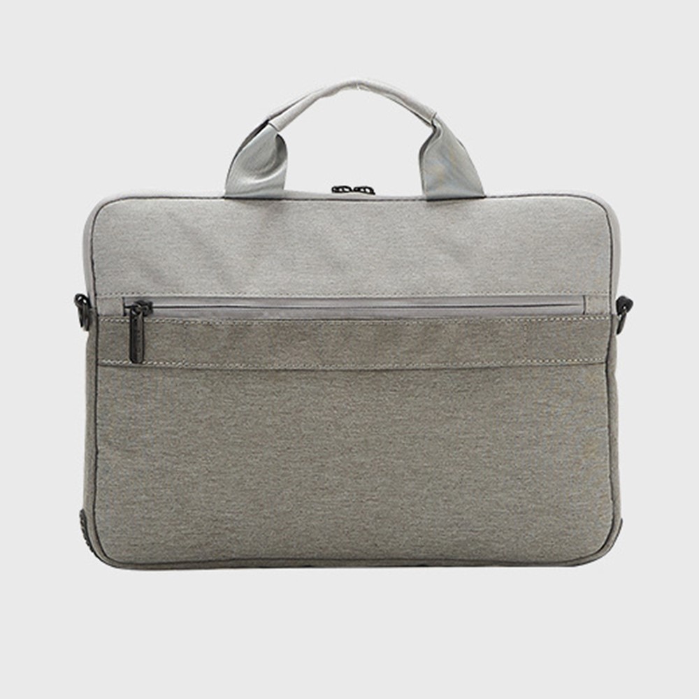 OKADE T54 Color Splicing 13.3inch Laptop Four Corners Anti-collision Design Notebook Handbag (with Shoulder Strap) - Grey-4