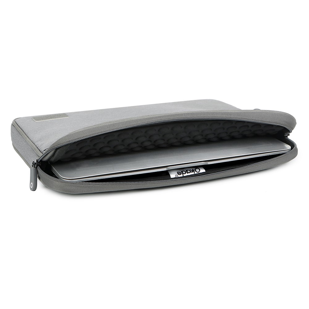OKADE T61 12.9-13.3inch Tablet / Laptop Bag Shockproof Air Cushion Lining Storage Pouch Portable Carrying Bag - Grey-3