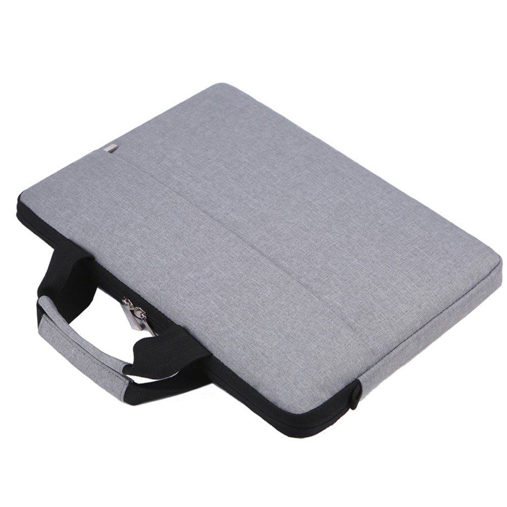 OKADE B022 15.6inch Notebook Soft Lining Protective Bag Anti-drop Laptop Handbag (with Shoulder Strap) - Grey-5
