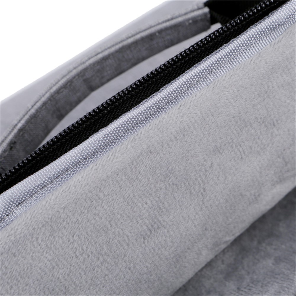 OKADE B022 15.6inch Notebook Soft Lining Protective Bag Anti-drop Laptop Handbag (with Shoulder Strap) - Grey-9