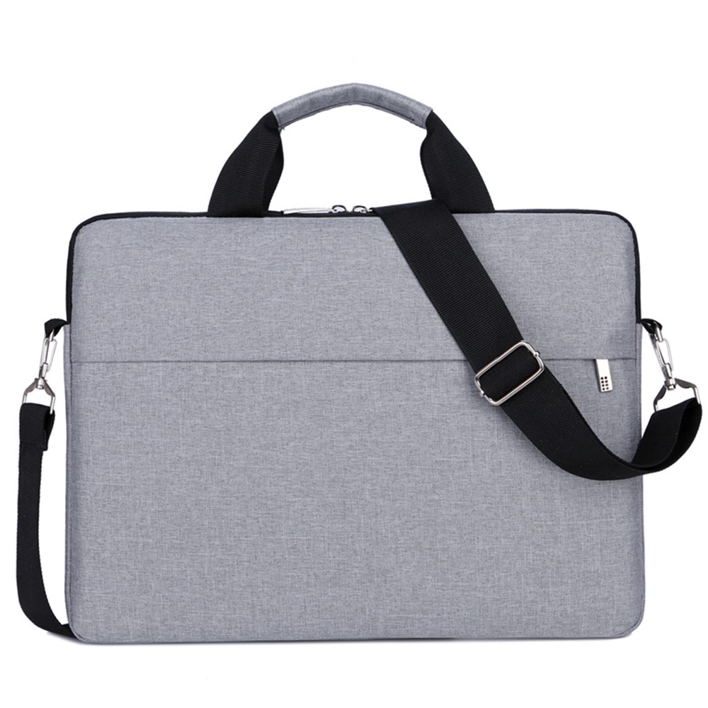 OKADE B022 13.3inch Laptop Bag with Front Pocket Notebook Anti-collision Lining Handbag (with Shoulder Strap) - Grey-1