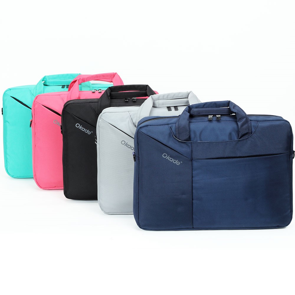 OKADE T50 15.6inch Laptop Shoulder Bag Travel Notebook Briefcase Handbag (with Shoulder Strap) - Dark Blue-12