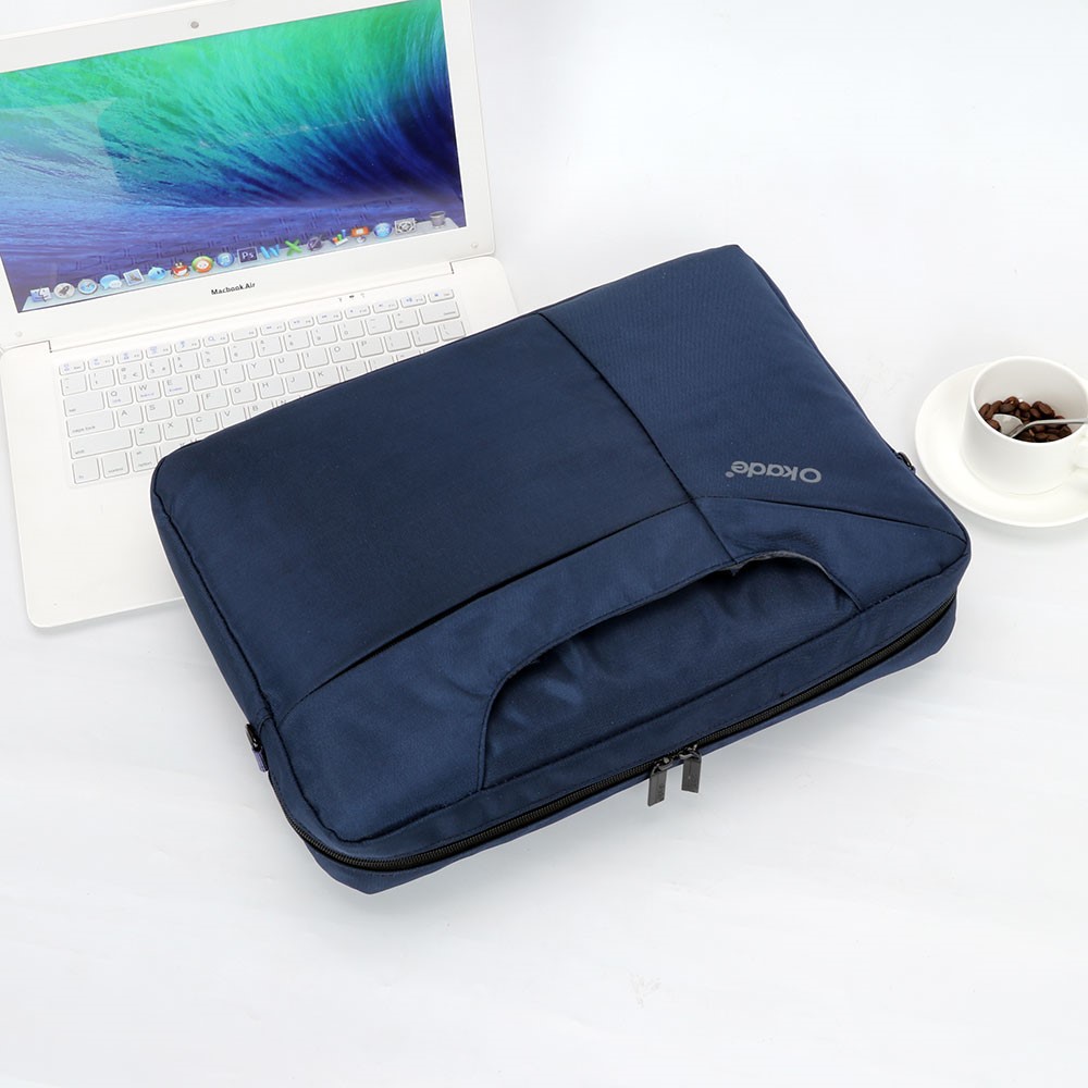 OKADE T50 15.6inch Laptop Shoulder Bag Travel Notebook Briefcase Handbag (with Shoulder Strap) - Dark Blue-9