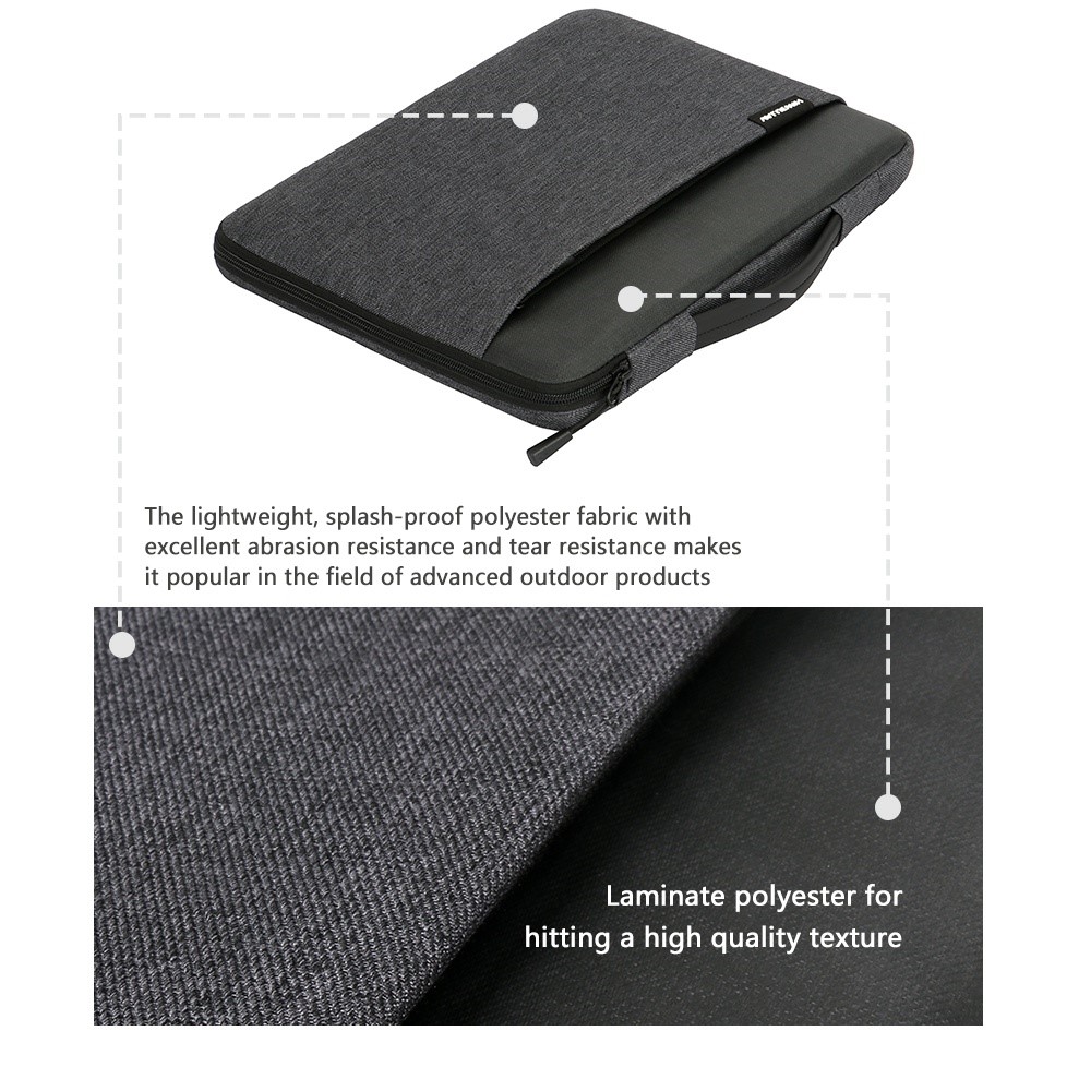 VALUEWIN VL027 14.2'' Notebook Computer Bag Soft Lining Water-repellent Laptop Sleeve Protection Case-4