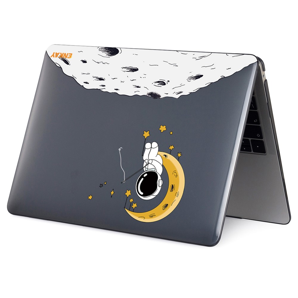 ENKAY HAT PRINCE Protective Case for MacBook Pro 15 inch (2016) A1707 / A1990 (US Version) Astronaut Pattern Anti-Drop Case with TPU Keyboard Film + Dust-Proof Plugs - Astronaut No.3-6