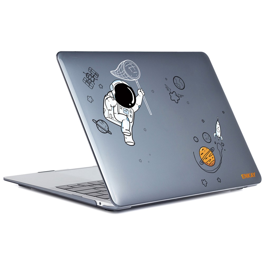 ENKAY HAT PRINCE Anti-Fall Case for MacBook Pro 16 inch (2019) A2141 (US Version) Astronaut Pattern Laptop Protector with TPU Keyboard Film + Dust-Proof Plugs - Astronaut No.2-5