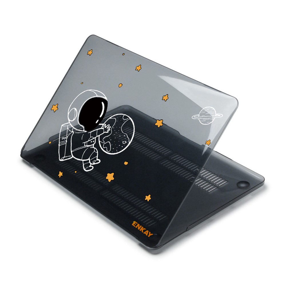 ENKAY HAT PRINCE Protective Case for MacBook Pro 13 inch (2016) A1708 (EU Version) Astronaut Pattern Laptop Protector with TPU Keyboard Cover + Dust-Proof Plugs - Astronaut No.5-2