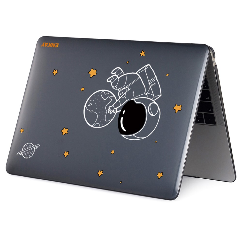 ENKAY HAT PRINCE Protective Case for MacBook Pro 13 inch (2016) A1708 (EU Version) Astronaut Pattern Laptop Protector with TPU Keyboard Cover + Dust-Proof Plugs - Astronaut No.5-5