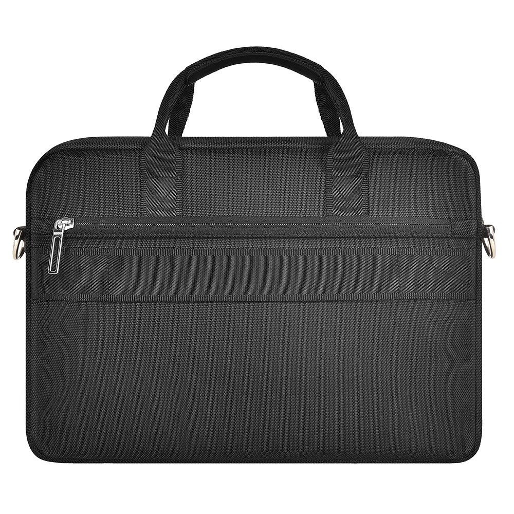 WIWU Hali 14Inch Laptop Bag Horizontal Style Handbag Shoulder Bag Polyester+PU Leather