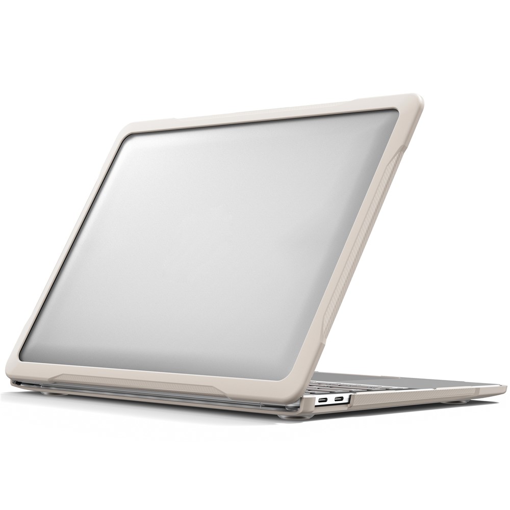 For MacBook Air 13 inch (2018) A1932 / (2020) A2337 M1 A2179 Shockproof PC+TPU Cover Anti-Drop Laptop Case - Khaki