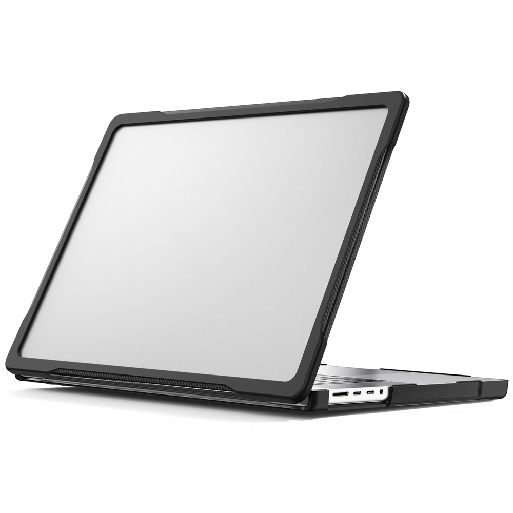 For MacBook Pro 16 inch (2026) A3429 A3428 / (2025) A3186 A3403 / (2024) A2991 / (2023) A2780 / (2021) A2485 PC+TPU Laptop Cover Anti-Drop Shockproof Case - Transparent