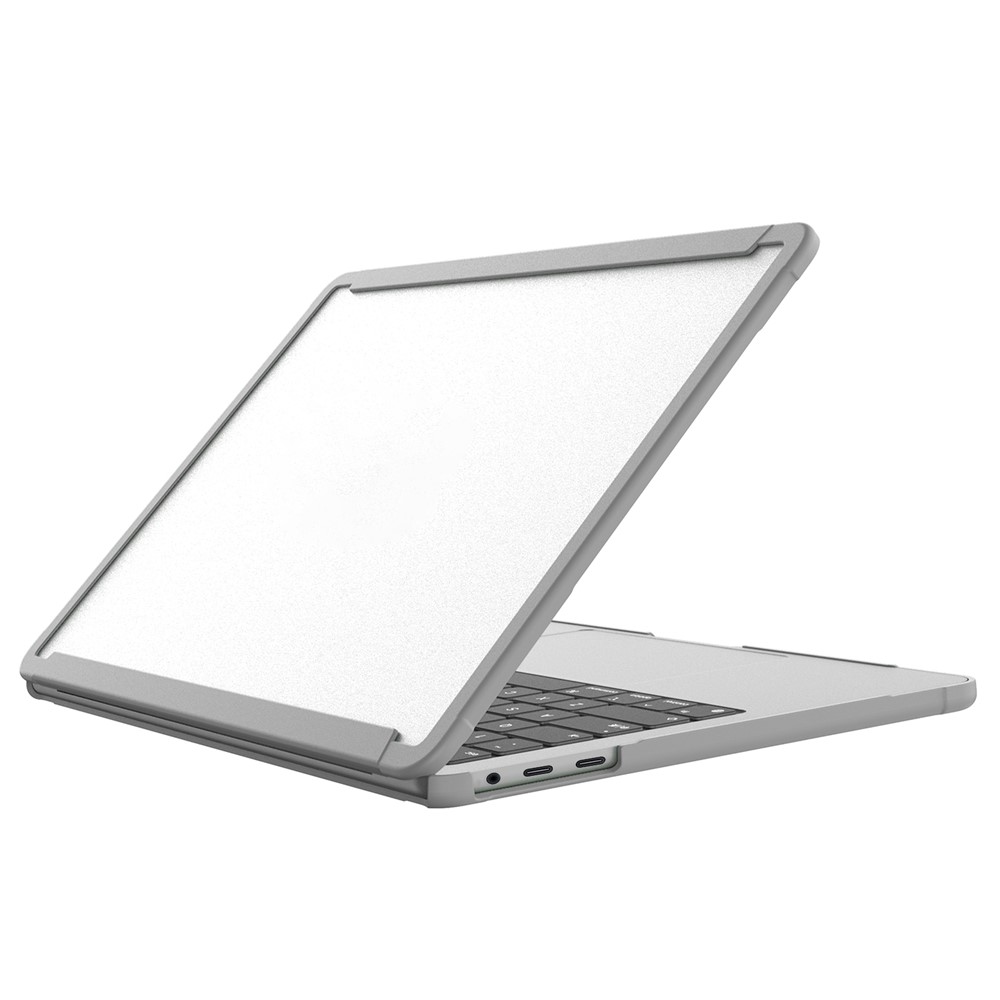 BENWIS MP-SSC For Macbook Air 13 inch (2018-2019) A1932 / (2020) A2179, A2337 Case PC+TPU Laptop Shockproof Cover - Grey