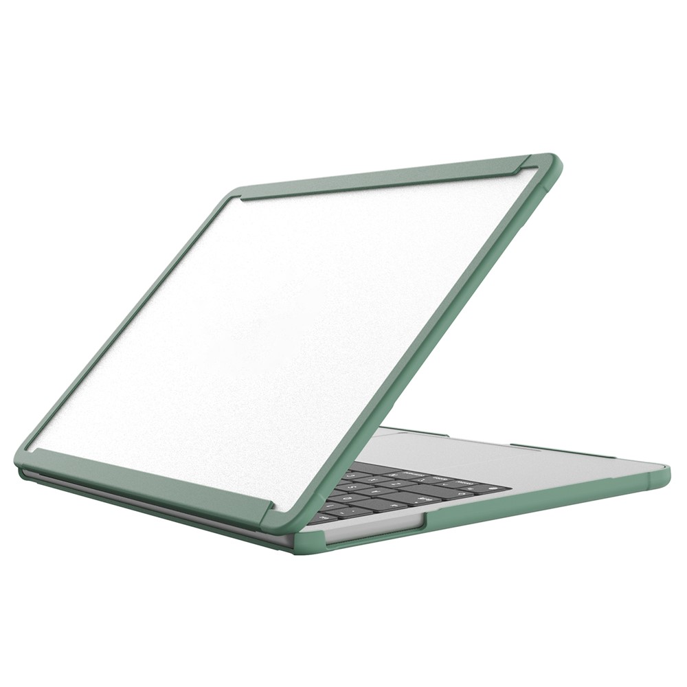 BENWIS MP-SSC For Macbook Air 13 inch (2018-2019) A1932 / (2020) A2179, A2337 Case PC+TPU Laptop Shockproof Cover - Army Green