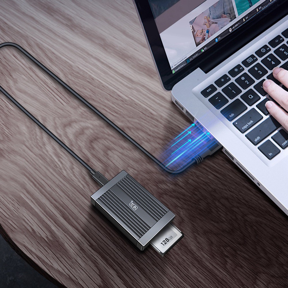 KAWAU C502 CFexpress Type B Card Reader USB3.2 Gen 2 10Gbps for Android / Windows / Mac OS / Linux-3