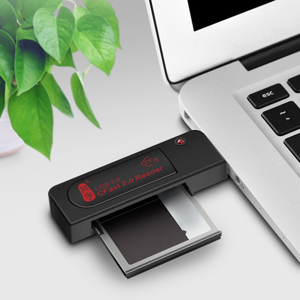 KAWAU C302 USB 3.0 CFast2.0 Card Reader for Canon 1 DX Mark II / Canon C300 Mark II-5