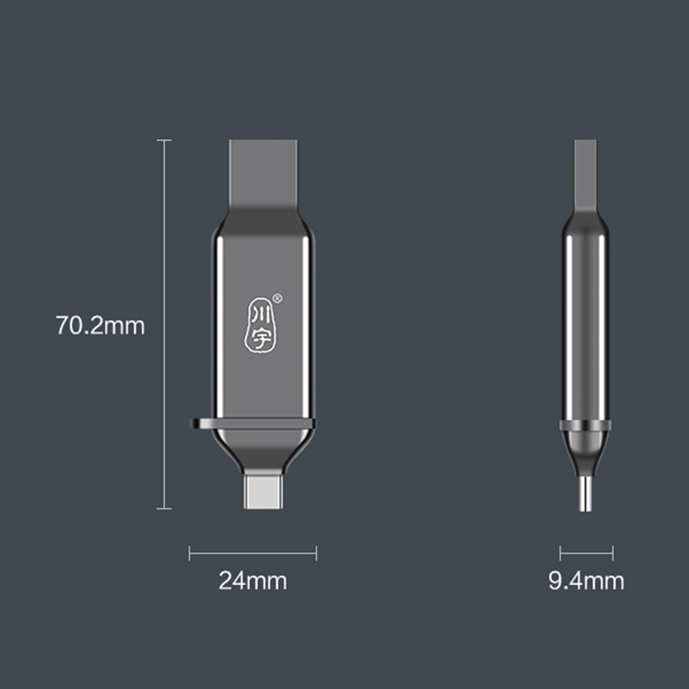 KAWAU C371 USB 3.0+Type C Portable Card Reader for SD TF MicroSD PC / Laptop / Smart Phone / Tablet-11