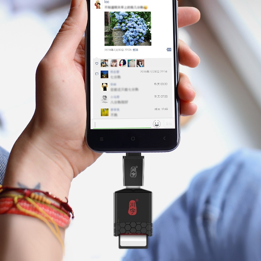 KAWAU C362 2 in 1 USB 3.1 to SD / TF Card Reader Adapter for SD / TF UHS-II 4.0 Memory Cards-7