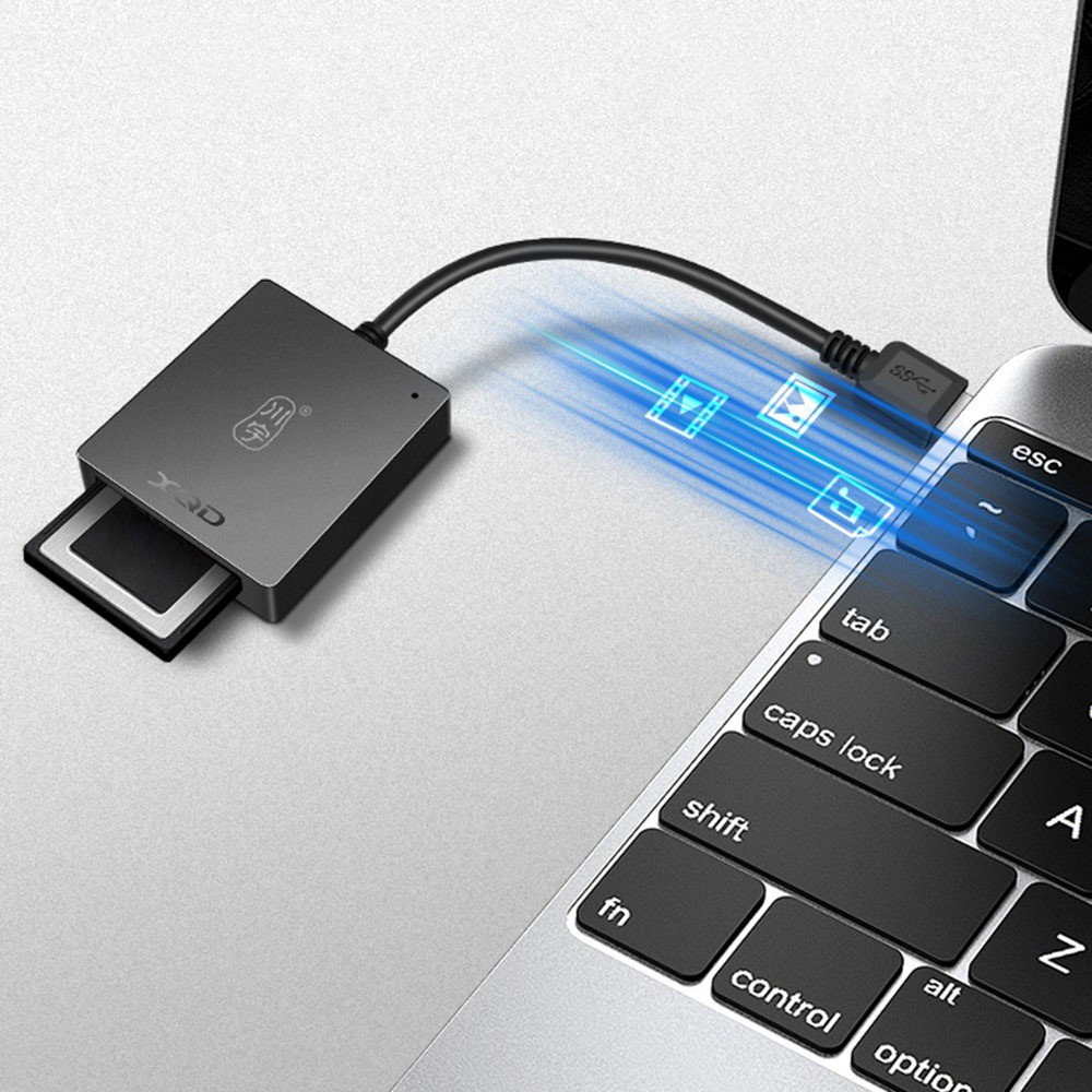 KAWAU C501A USB A XQD Card Reader 300Mb / s High Speed Transfer for Mac OS Windows Linux Android-3