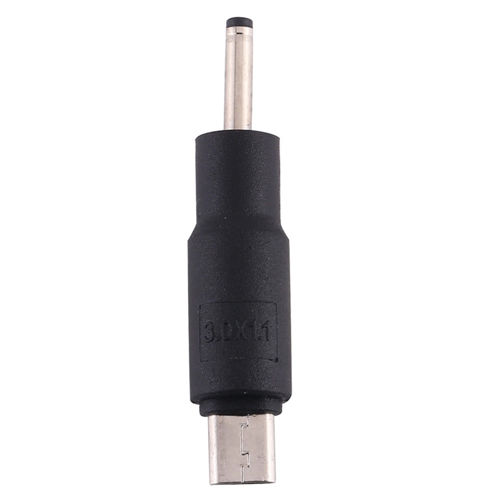 10Pcs DC Power Plug 3.0 x 1.1mm Male To Micro USB Male Adapter-3