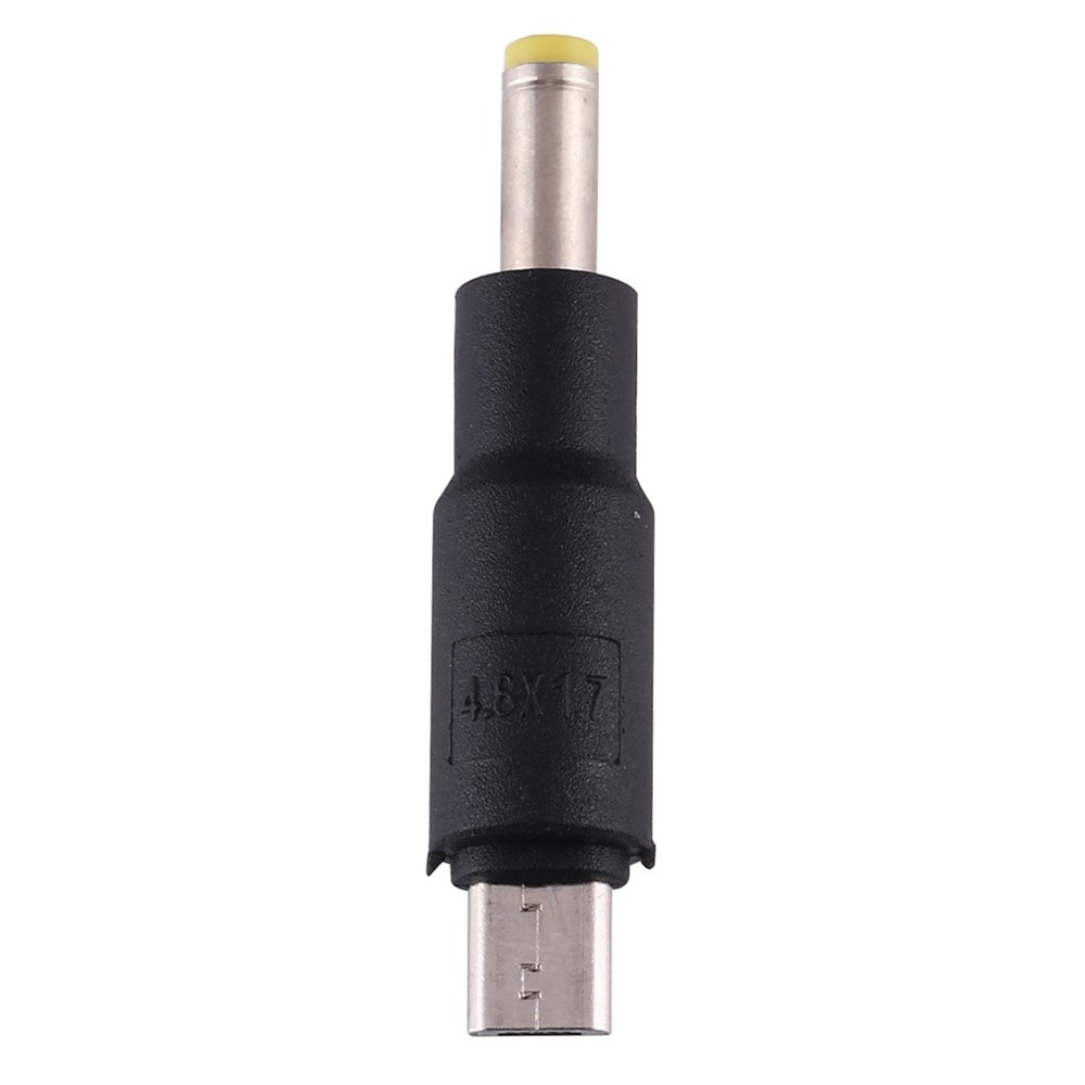 10Pcs DC Power Plug 4.8 x 1.7mm Male To Micro USB Male Adapter-3