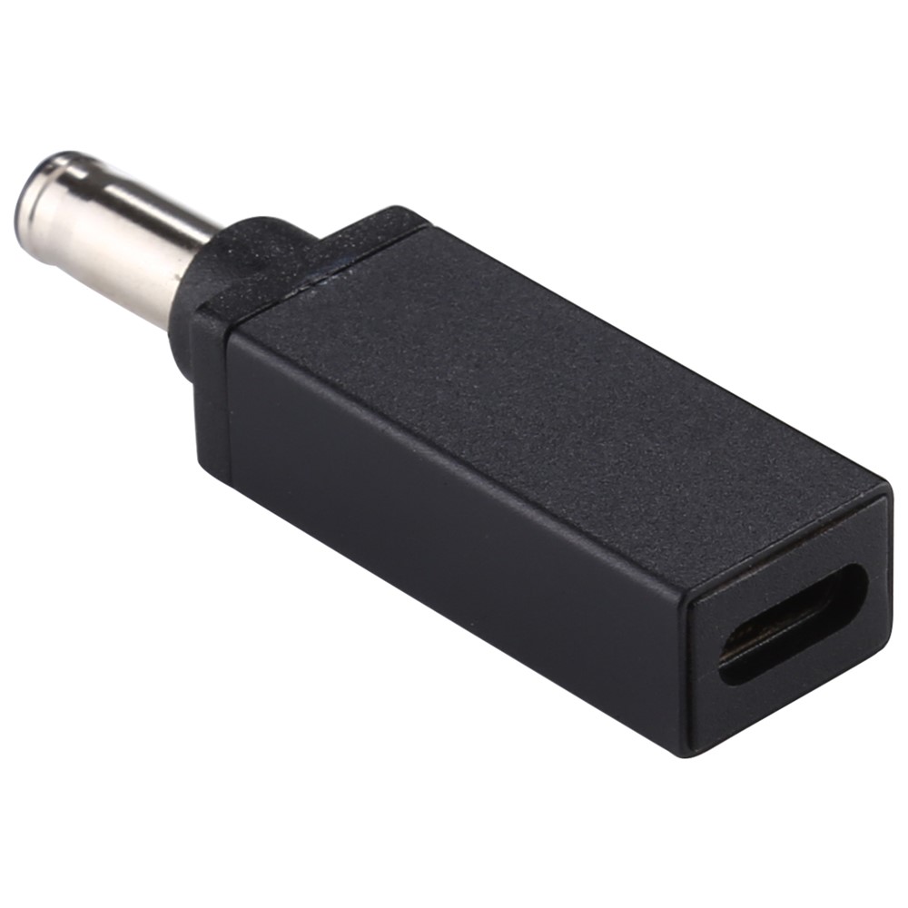 Conector Do Adaptador Masculino Do PD 18.5V-20V 5.5x1.0mm - Preto-2