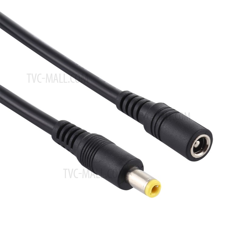 1.5m 8A DC Power Plug 5.5 x 2.5mm Female To Male Adapter Cable - Black-2