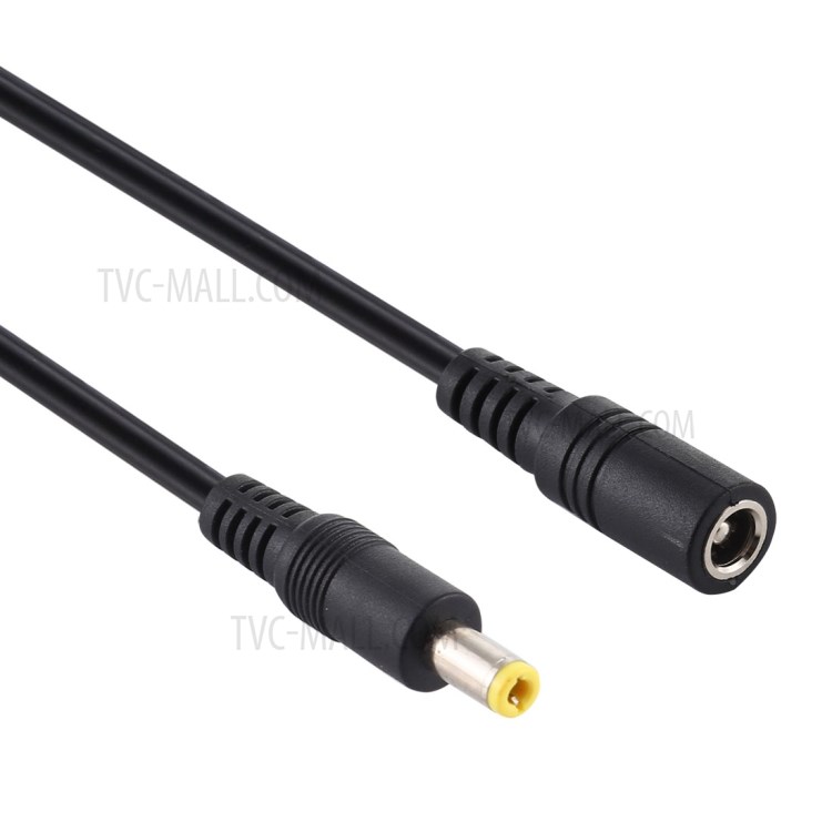 70cm DC Power Plug 5.5 x 2.5mm Female to Male Adapter Splitter Cable - Black-2