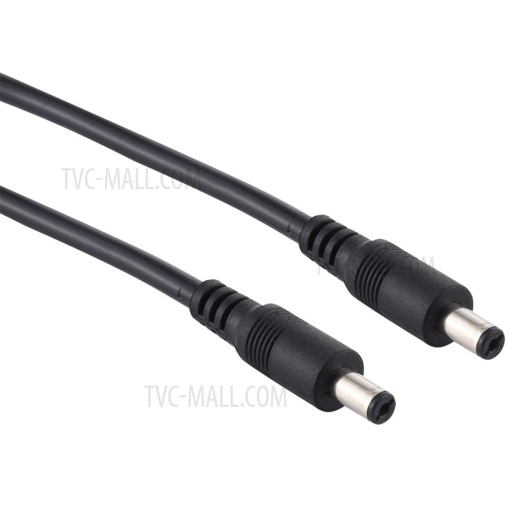 1.5m 8A DC Power Plug 5.5 x 2.1mm Male to Male Adapter Cable - Black-1