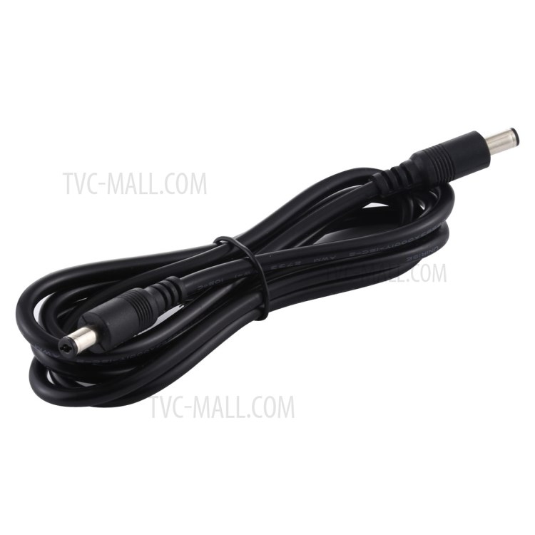 1.5m 8A DC Power Plug 5.5 x 2.1mm Male to Male Adapter Cable - Black-2