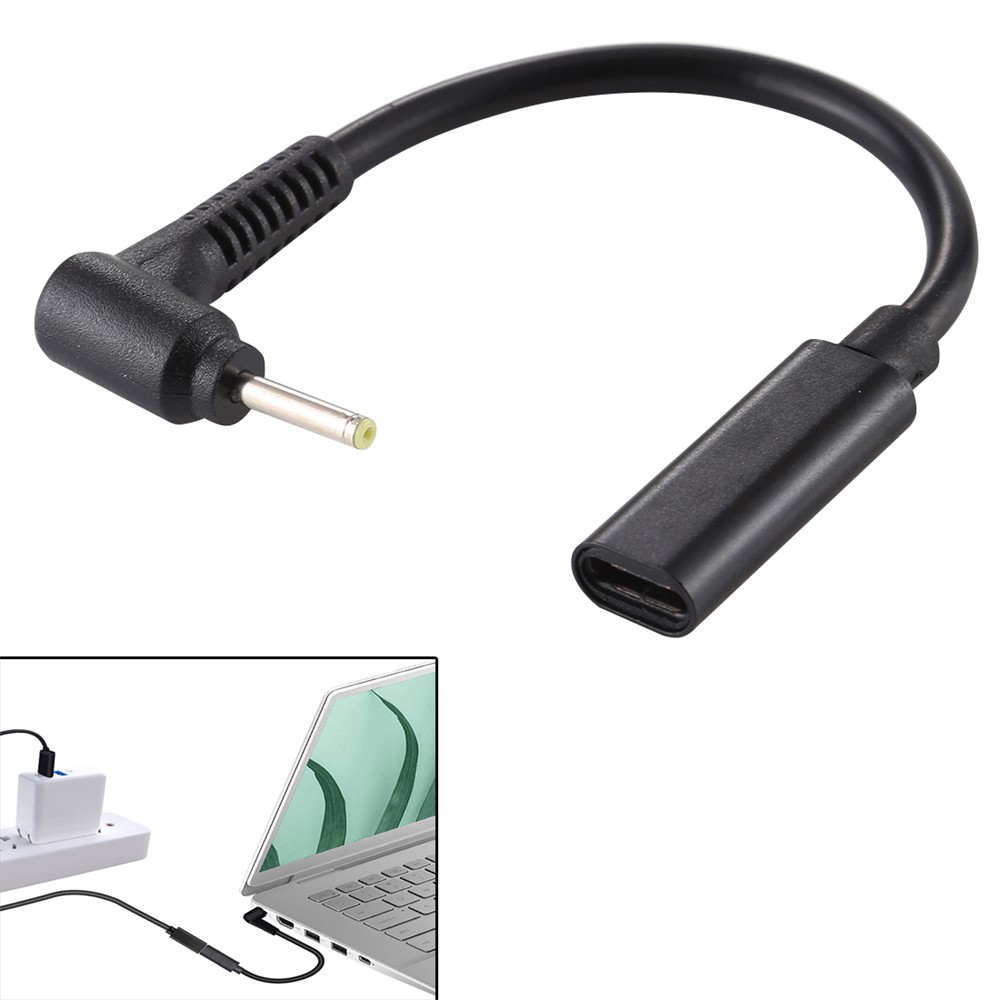 DC Power Plug 5.5 x 0.7mm Male to Type-C Female Adapter Cable-1