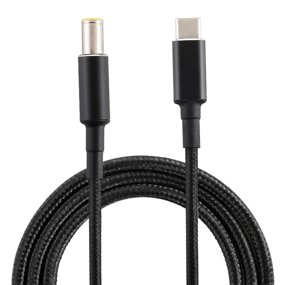 PD 100W 7.9 x 5.0mm Male to Type-C Male Nylon Braided Power Cord 1.8m-1