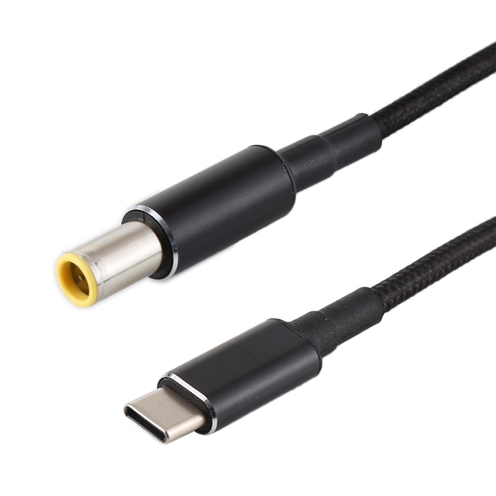 PD 100W 7.9 x 5.0mm Male to Type-C Male Nylon Braided Power Cord 1.8m-2