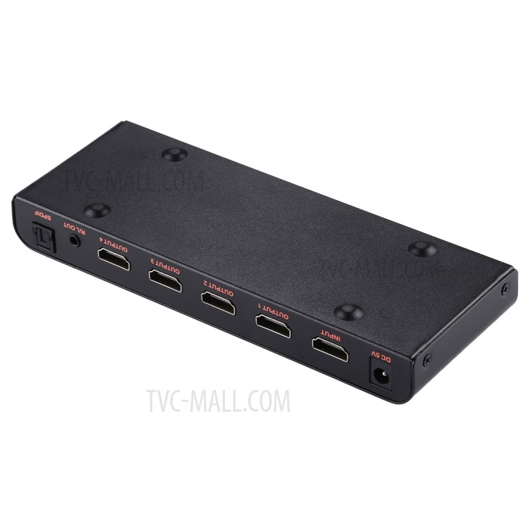 1x4 HDMI 2.0 4K@60Hz Splitter Support HDCP2.2 - EU Plug-3