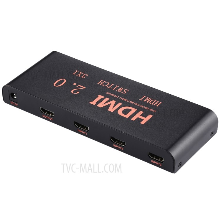 HDMI Switch 3x1 Multi-Viewer Splitter with Remote Control Support 4K/60Hz - EU Plug-2