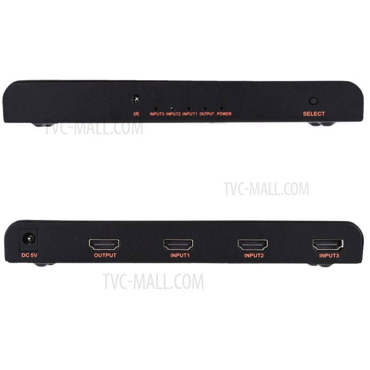 HDMI Switch 3x1 Multi-Viewer Splitter with Remote Control Support 4K/60Hz - EU Plug-4