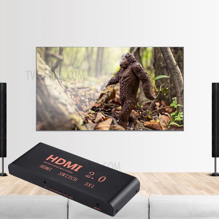 HDMI Switch 3x1 Multi-Viewer Splitter with Remote Control Support 4K/60Hz - EU Plug-8