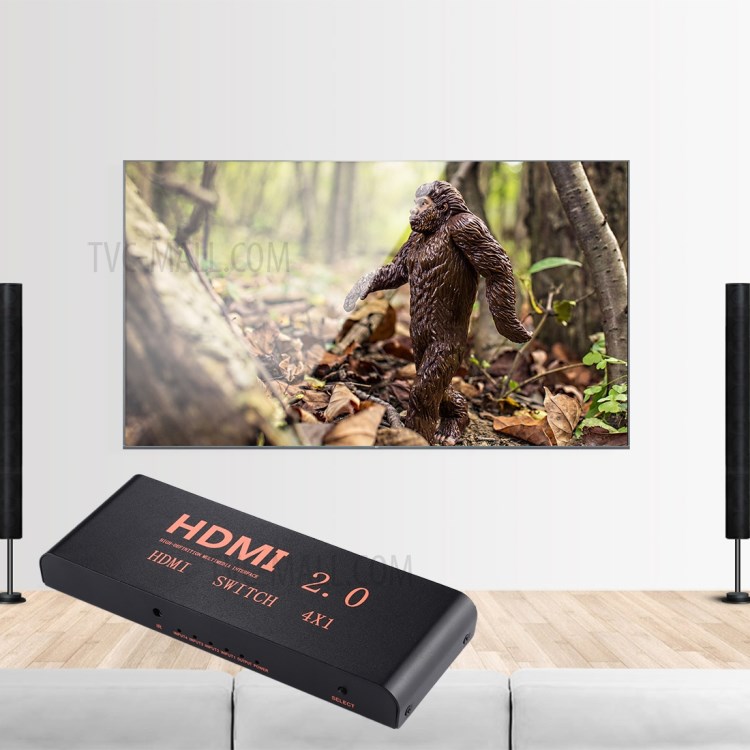 HDMI Switch 4x1 Multi-Viewer Splitter with Remote Control Support 4K/60Hz - EU Plug-8