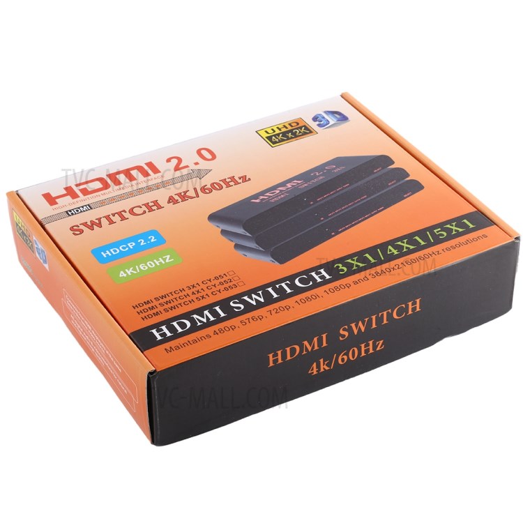 HDMI Switch 4x1 Multi-Viewer Splitter with Remote Control Support 4K/60Hz - EU Plug-9
