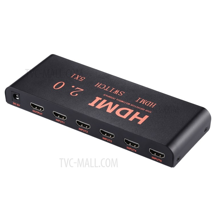 HDMI Switch 5x1 Multi-Viewer Splitter with Remote Control Support 4K/60Hz - EU Plug-2