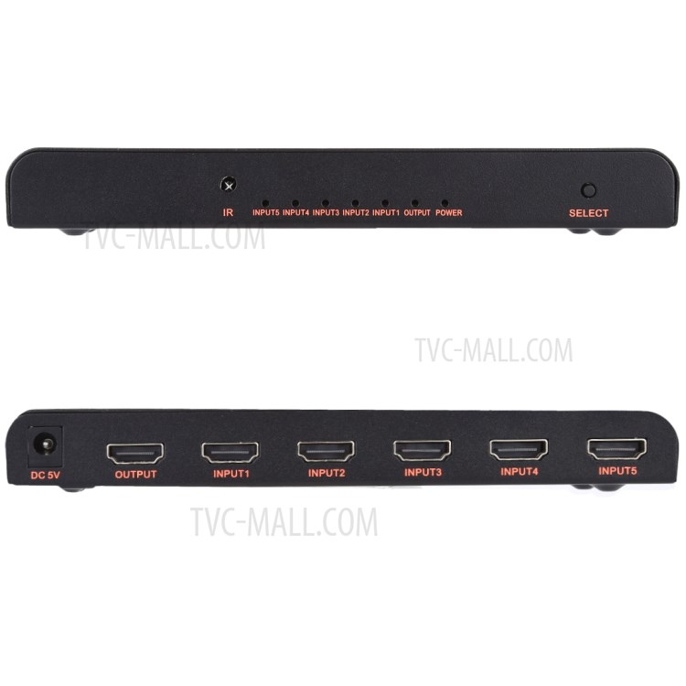 HDMI Switch 5x1 Multi-Viewer Splitter with Remote Control Support 4K/60Hz - EU Plug-4