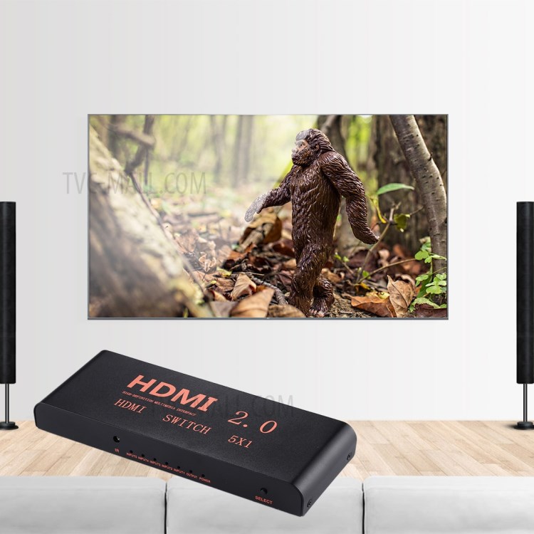 HDMI Switch 5x1 Multi-Viewer Splitter with Remote Control Support 4K/60Hz - EU Plug-7
