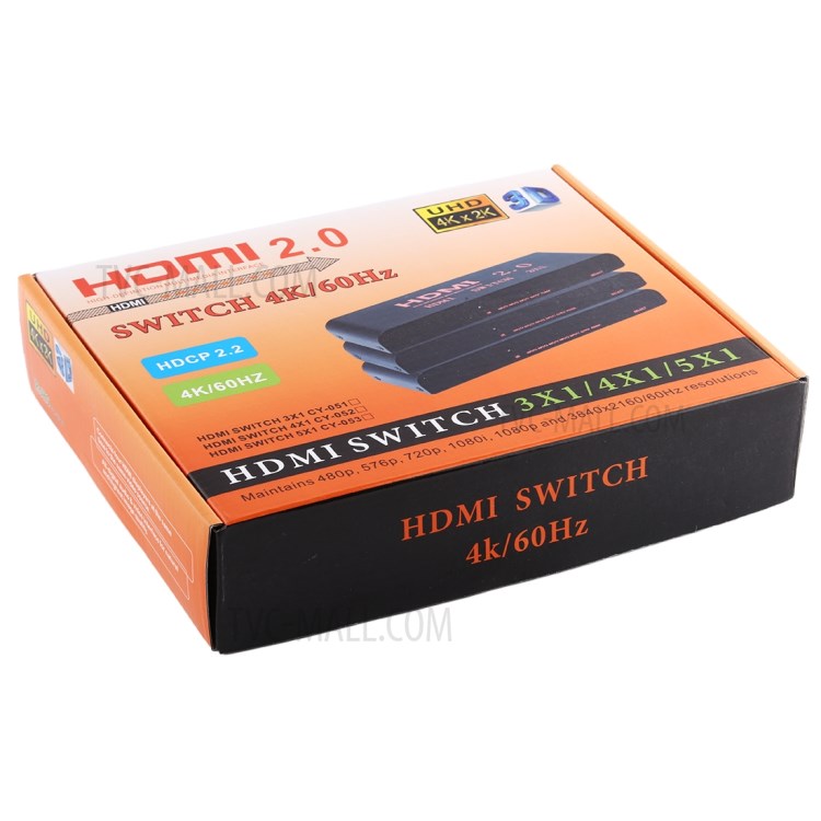 HDMI Switch 5x1 Multi-Viewer Splitter with Remote Control Support 4K/60Hz - EU Plug-8