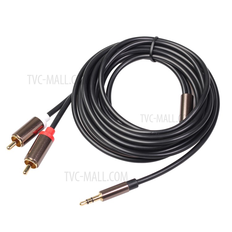 3.5mm Male to 2RCA Male Audio Cable 3 Meters-1