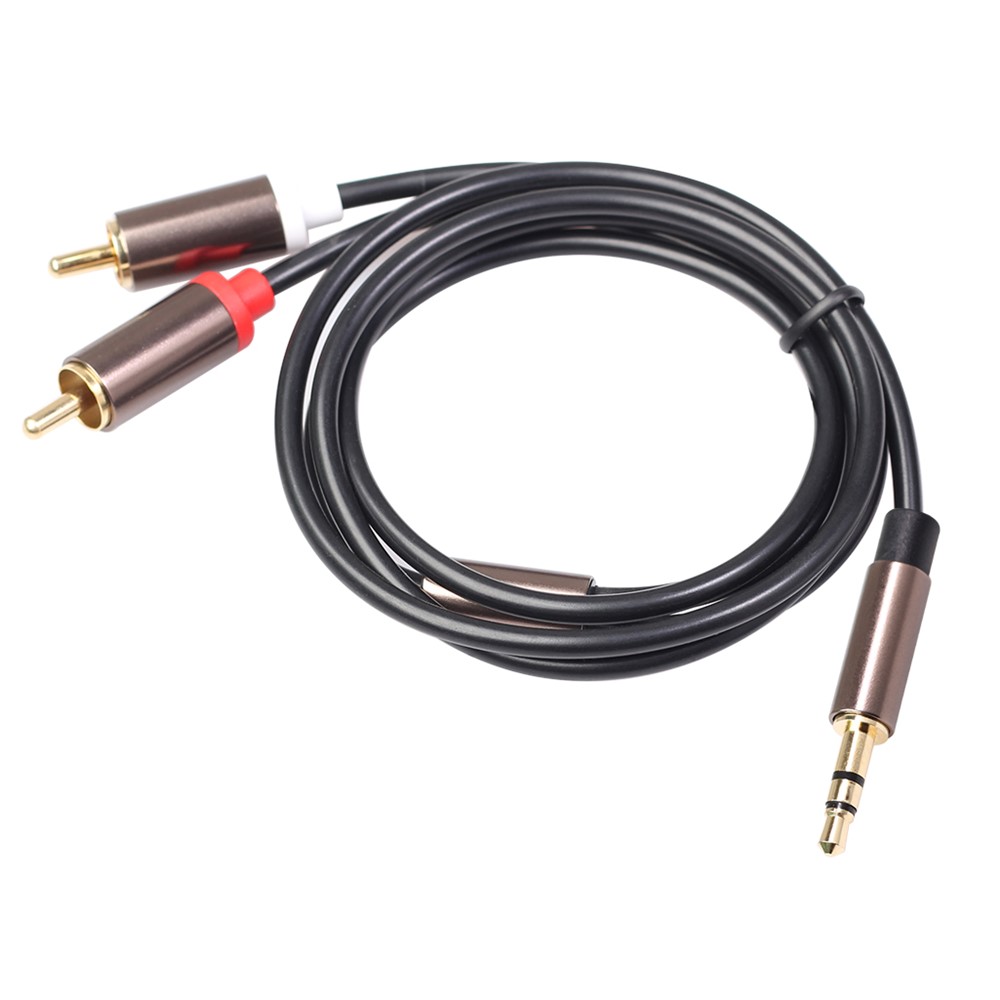 3.5mm Male to 2RCA Male Audio Cable 2 Meters-1