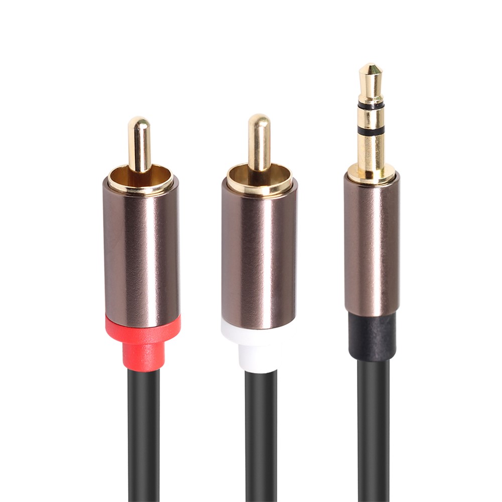 Cable de Audio Masculino Macho a 2RCA Macho a 2RCA 2RCA 2 Metros