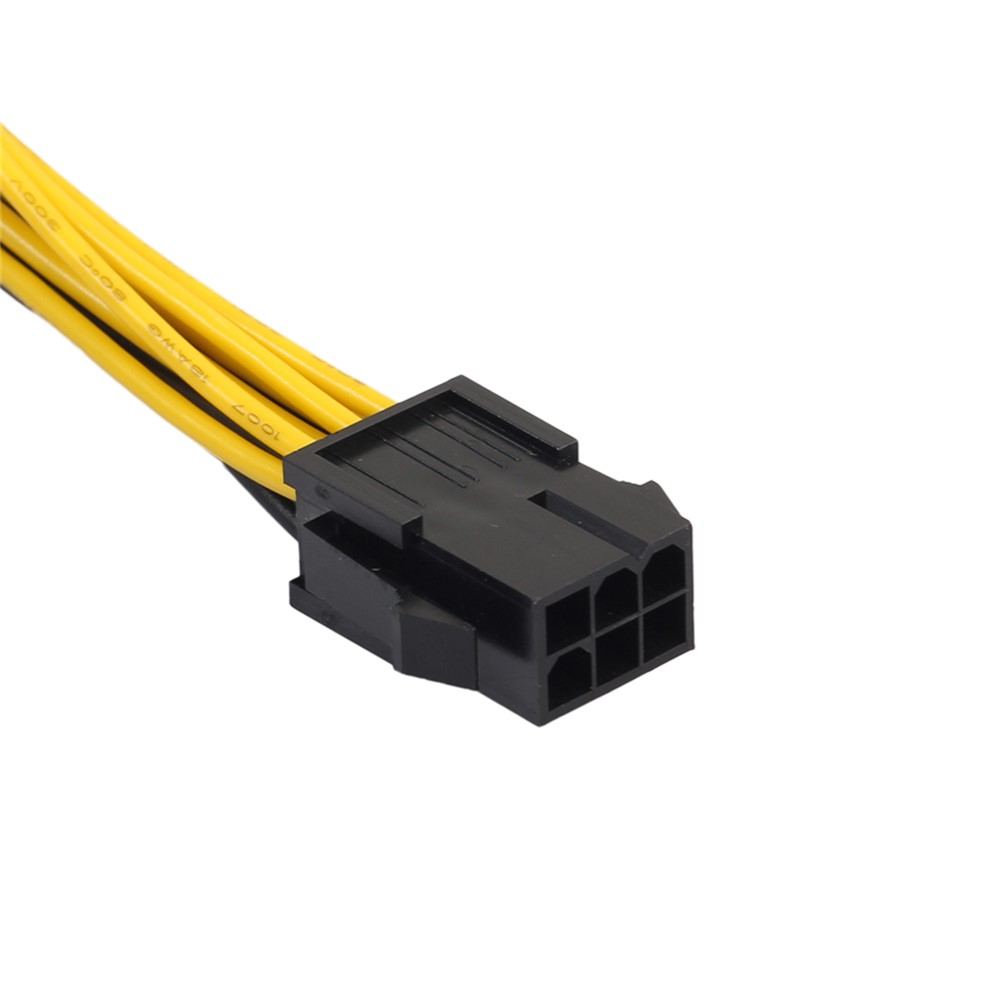 PCI-E 6-Pin to Dual 6+2-Pin (6-Pin/8-Pin) Splitter Cable Graphic Video Card 6-Pin to Dual 8-Pin Power Supply Cable 20cm-3