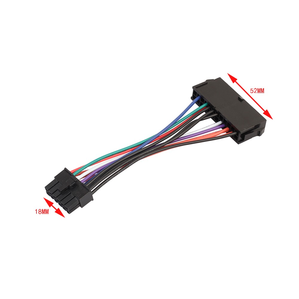12Pin to 24Pin Computer Power Supply Converter Adapter Cable Wire Cables Connectors-8