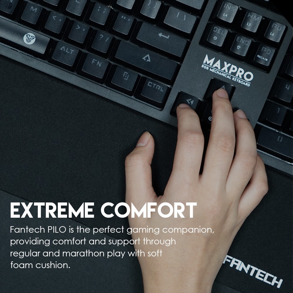 50pcs Fantech Clavier Ordinateur Coussints De Poignet Ergonomiques De Jeu De Poigne-poignets En Caoutchouc Antidérapantes Coussin 44.6x9.5x1.8cm-7