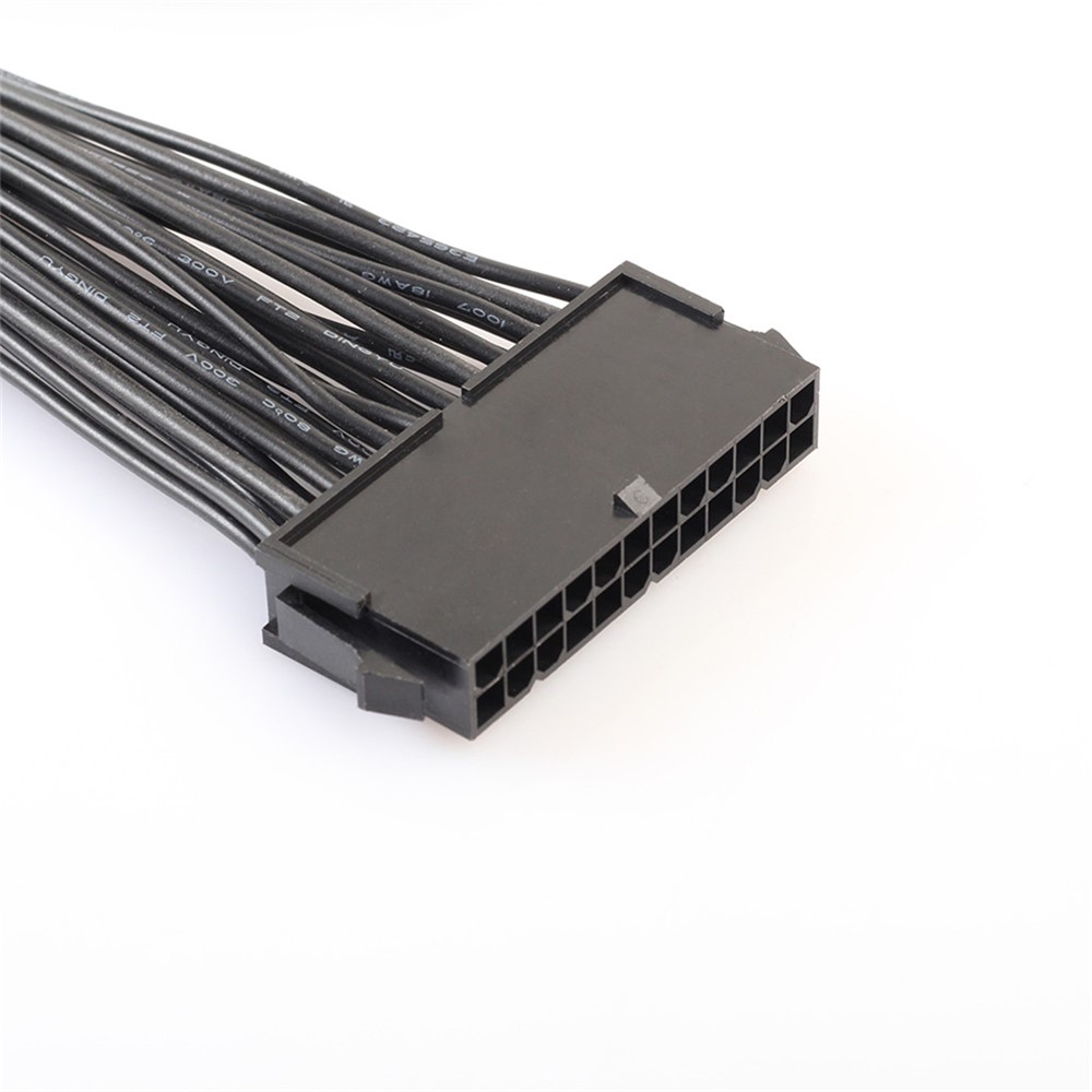 24Pin Power Supply Synchronizer Male to Female ATX Mining 30cm 24 Pin Dual PSU Extension Cable for Computer-6