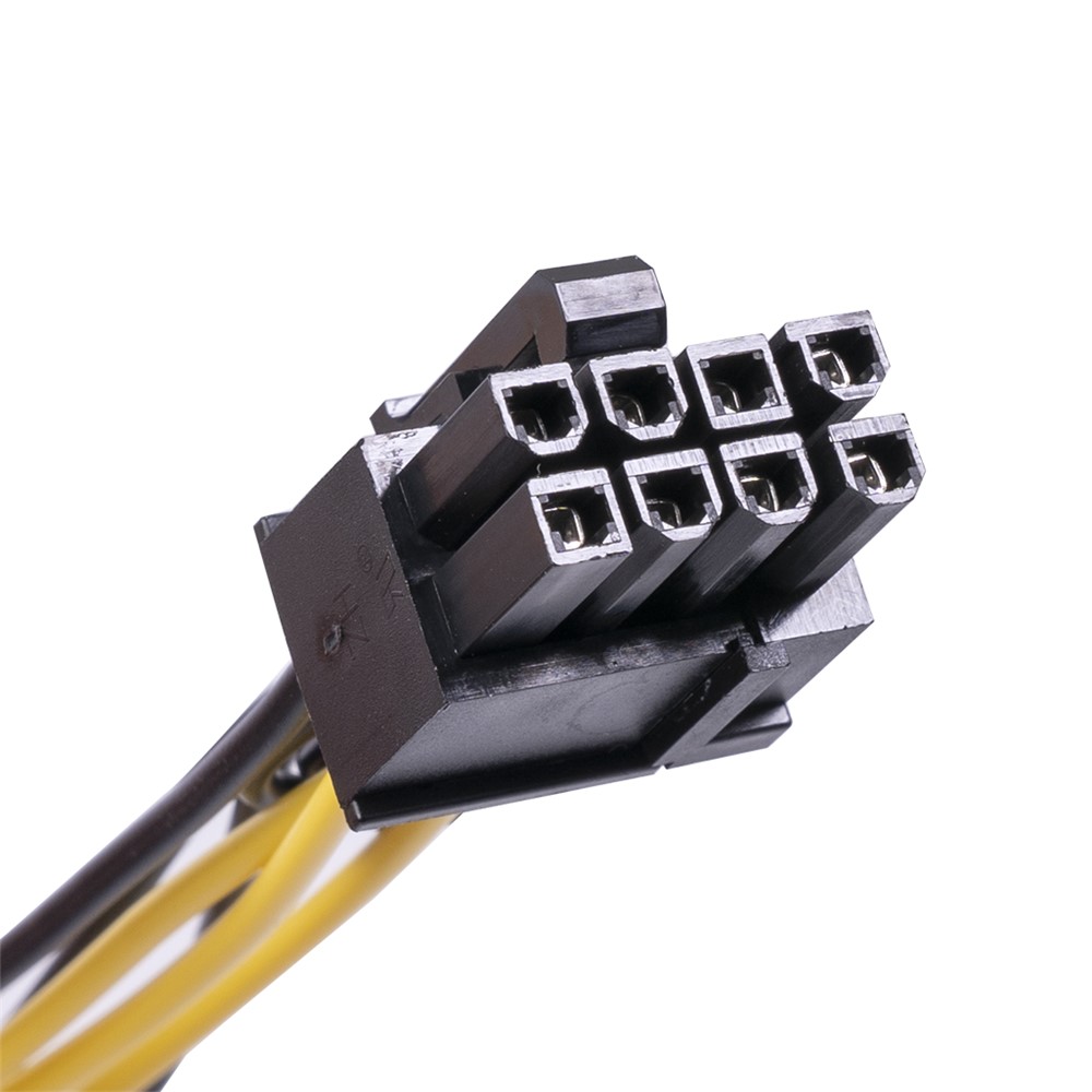 6Pin Female to 8Pin (6pin+2pin) Female Adapter Cable 20cm PCI-Express GPU Video Graphics Card Power Supply Converter Cord-4